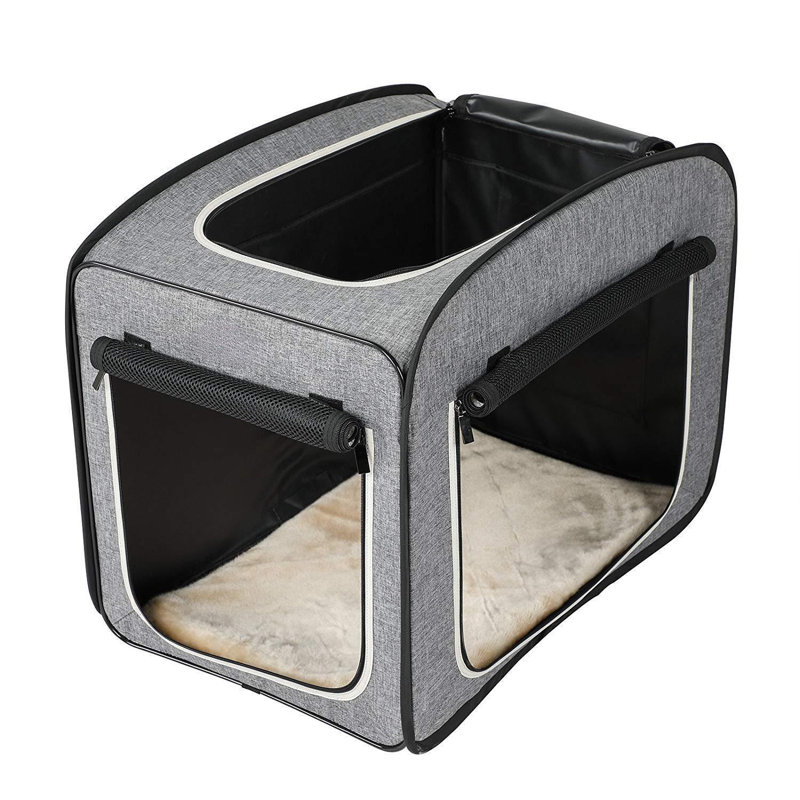 Tucker Murphy Pet Collapsible Dog Travel Crate Portable Pop Up Dog Crate For Small Medium Dogs With Soft Cushion And Carrying Case For Indoor Outdoor Use Wayfair Canada